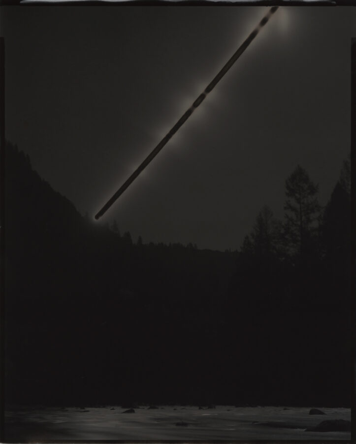 Sunburned GSP#1043 (Sierras), 2019.
8”x10” unique gelatin silver paper negative