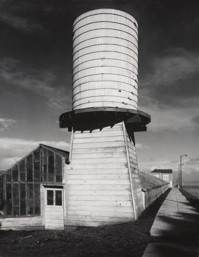 Ansel Adams, Old Water Tower, San Francisco, 1961, © The Ansel Adams Publishing Rights Trust 